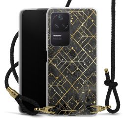 Carry Case Transparent Leather black/gold