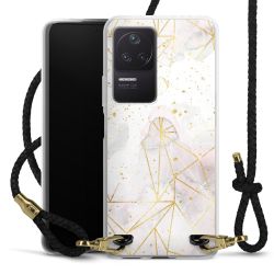 Carry Case Transparent Leather black/gold