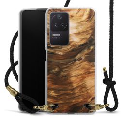 Carry Case Transparent Leather black/gold