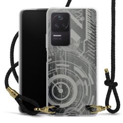 Carry Case Transparent Leather black/gold