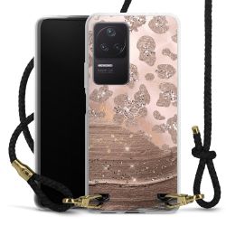 Carry Case Transparent Leather black/gold