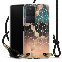 Carry Case Transparent Leather black/gold