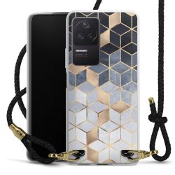 Carry Case Transparent Leather black/gold