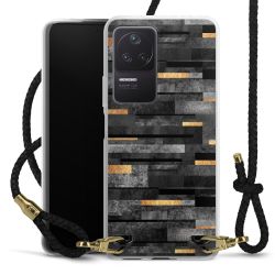 Carry Case Transparent Leather black/gold