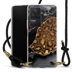 Carry Case Transparent Leather black/gold