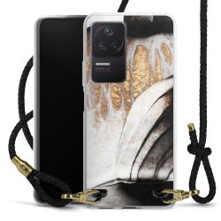 Carry Case Transparent Leather black/gold