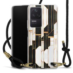 Carry Case Transparent Leather black/gold