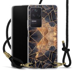 Carry Case Transparent Leather black/gold