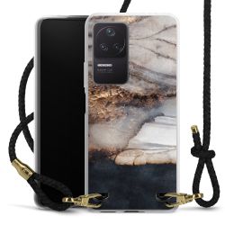 Carry Case Transparent Leather black/gold