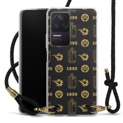 Carry Case Transparent Leather black/gold