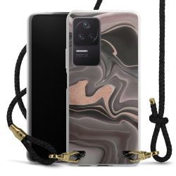 Carry Case Transparent Leather black/gold