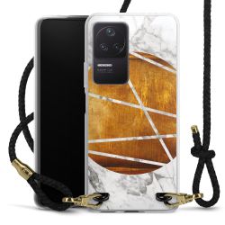 Carry Case Transparent Leather black/gold