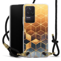 Carry Case Transparent Leather black/gold