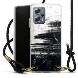 Carry Case Transparent Leather black/gold