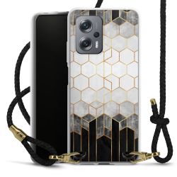 Carry Case Transparent Leather black/gold