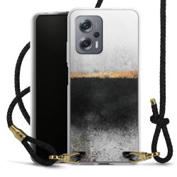 Carry Case Transparent Leather black/gold