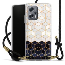 Carry Case Transparent Leather black/gold