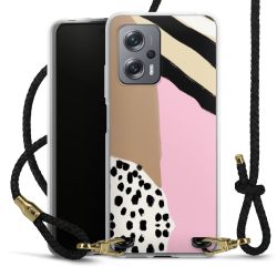 Carry Case Transparent Leather black/gold