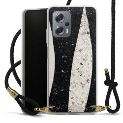 Carry Case Transparent Leather black/gold