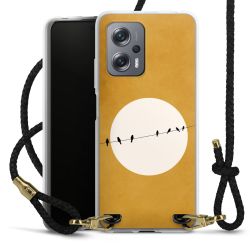 Carry Case Transparent Leather black/gold