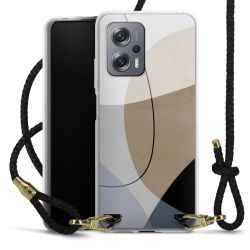 Carry Case Transparent Leather black/gold