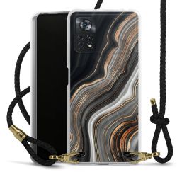 Carry Case Transparent Leather black/gold