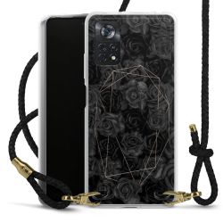 Carry Case Transparent Leather black/gold