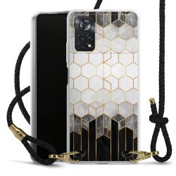 Carry Case Transparent Leather black/gold