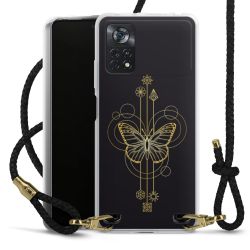 Carry Case Transparent Leather black/gold