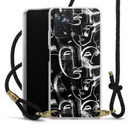 Carry Case Transparent Leather black/gold