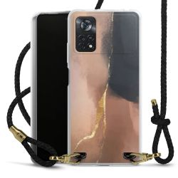 Carry Case Transparent Leather black/gold