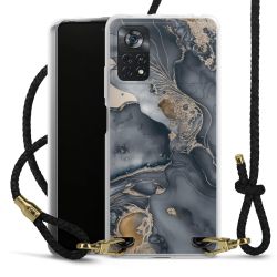 Carry Case Transparent Leather black/gold