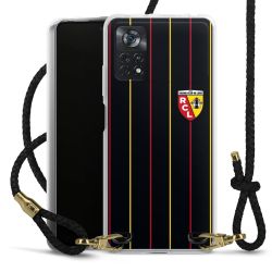 New Carry Case Transparent Leder schwarz/gold