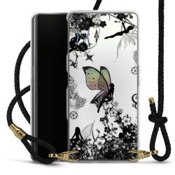 Carry Case Transparent Leather black/gold