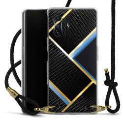 Carry Case Transparent Leather black/gold