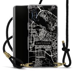 Carry Case Transparent Leather black/gold