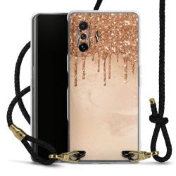 Carry Case Transparent Leather black/gold