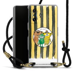 Carry Case Transparent Leather black/gold