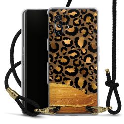 Carry Case Transparent Leather black/gold