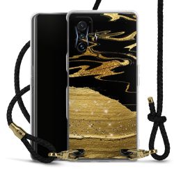 Carry Case Transparent Leather black/gold