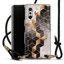 Carry Case Transparent Leather black/gold