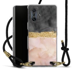 Carry Case Transparent Leather black/gold