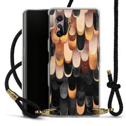 Carry Case Transparent Leather black/gold