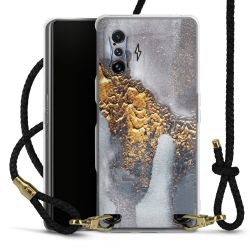 Carry Case Transparent Leather black/gold