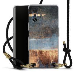 Carry Case Transparent Leather black/gold