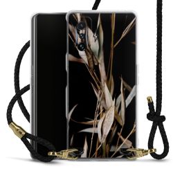 Carry Case Transparent Leather black/gold