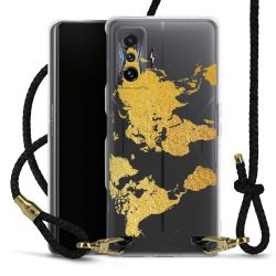 Carry Case Transparent Leather black/gold