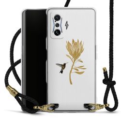 Carry Case Transparent Leather black/gold