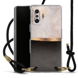 Carry Case Transparent Leather black/gold