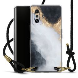 Carry Case Transparent Leather black/gold